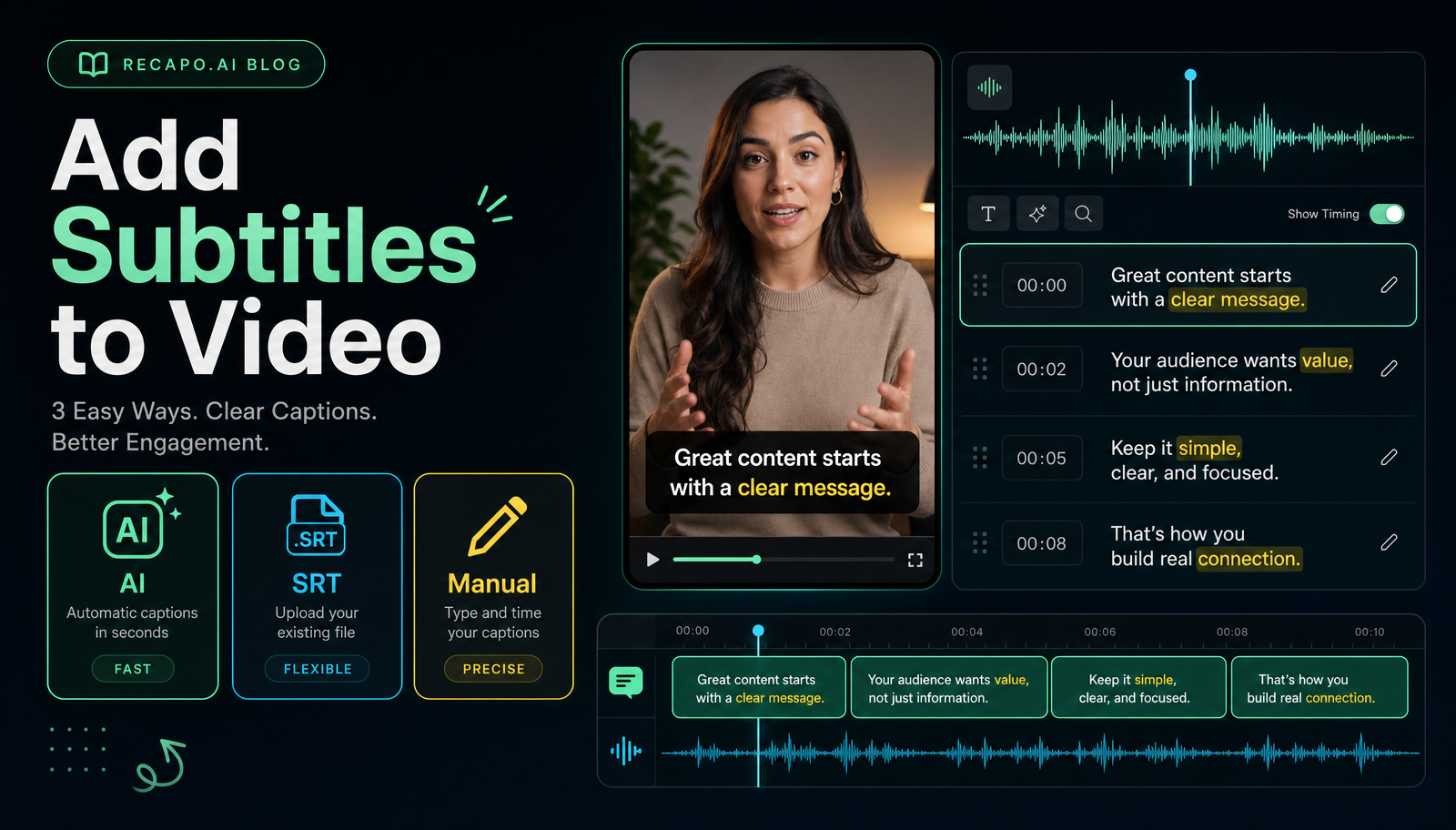 How to Add Subtitles to a Video (Free, 3 Ways) blog thumbnail