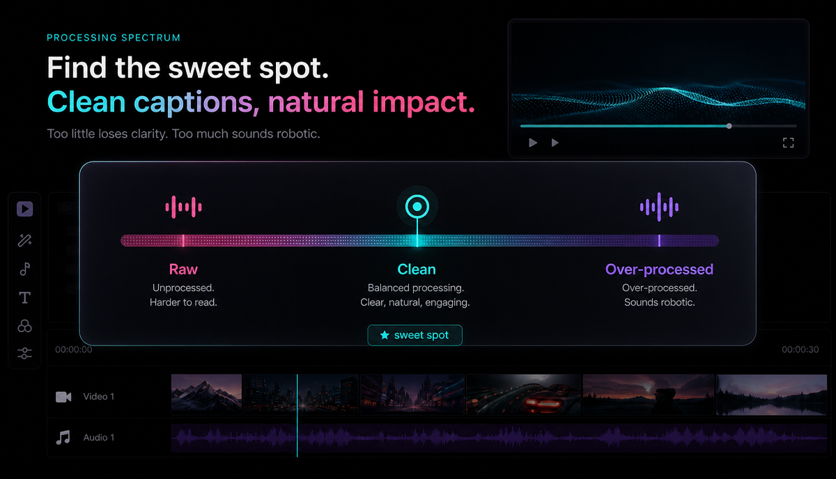 How to Remove Background Noise From a Video detail image: Audio cleanup export settings