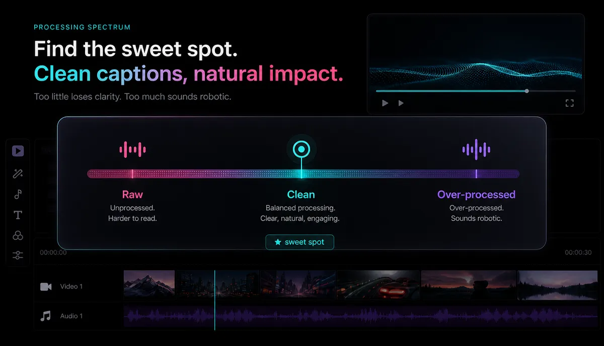 How to Remove Background Noise From a Video detail image: Audio cleanup export settings