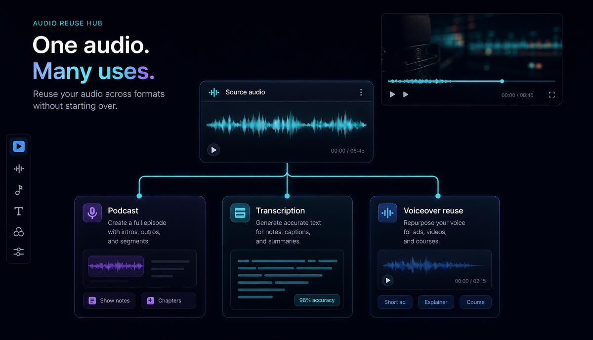 怎么提取视频里的音频（转 MP3） 文章详情图：Clean audio export checklist