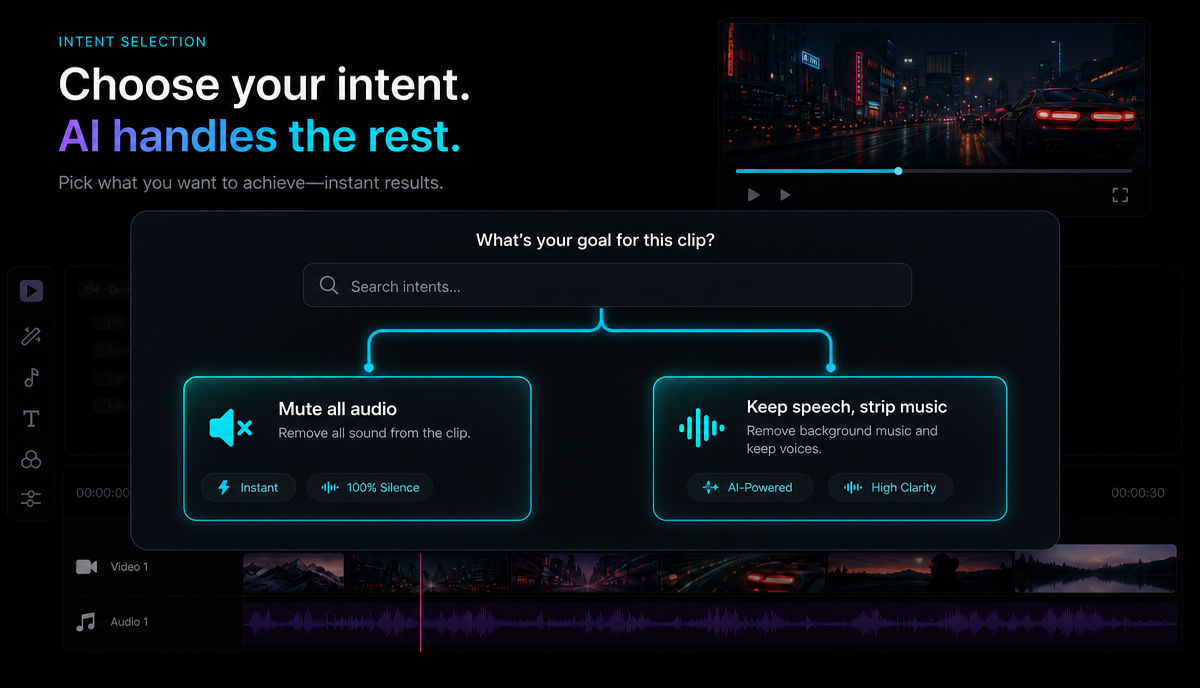 How to Remove Background Music From a Video detail image: Stem separation diagram