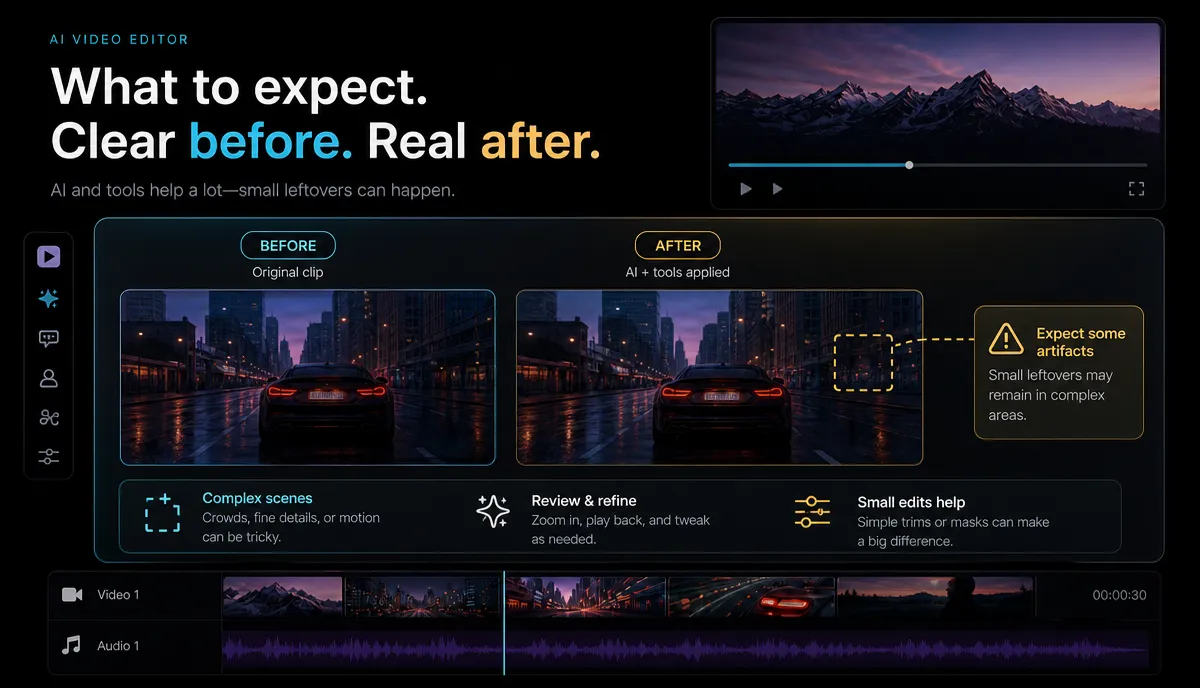 How to Remove Background Music From a Video detail image: Dialogue isolation review workflow