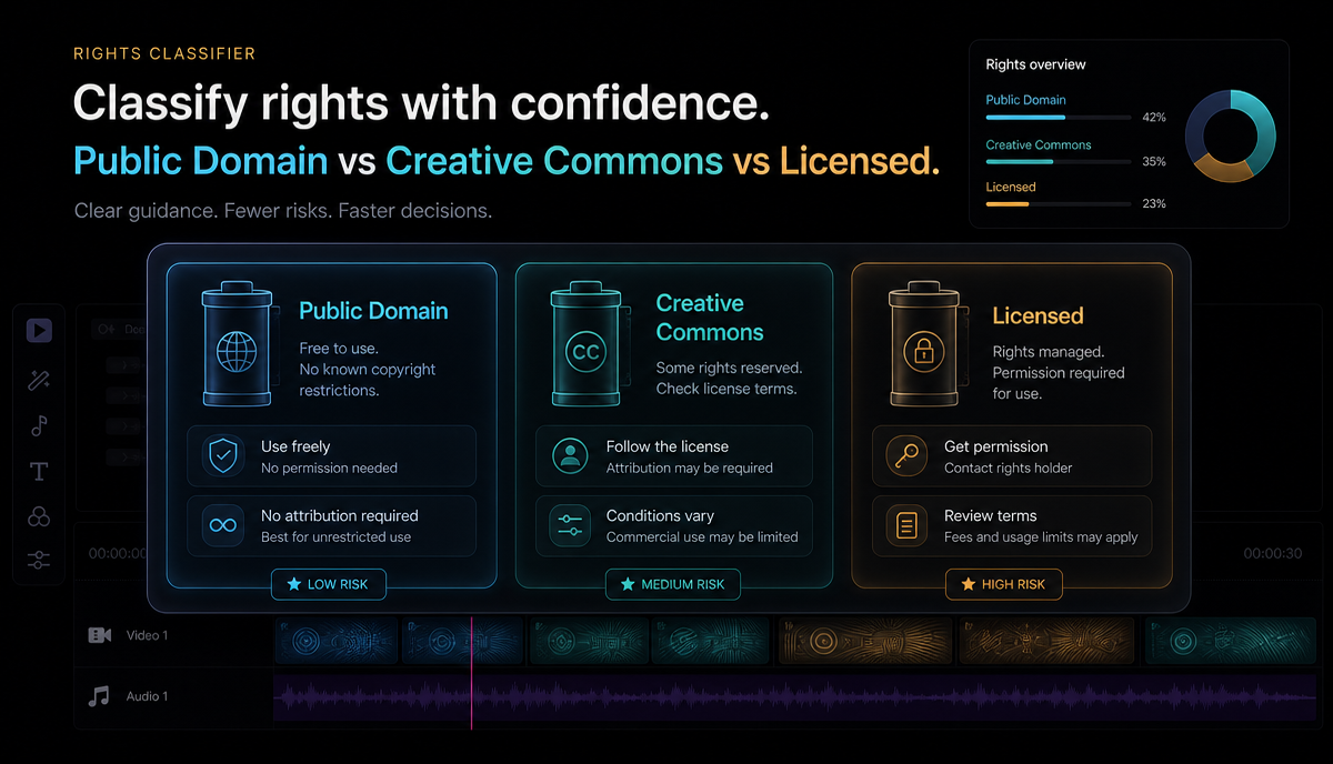 Where to Find Licensed & Public-Domain Footage for Recaps detail image: Legal footage buckets