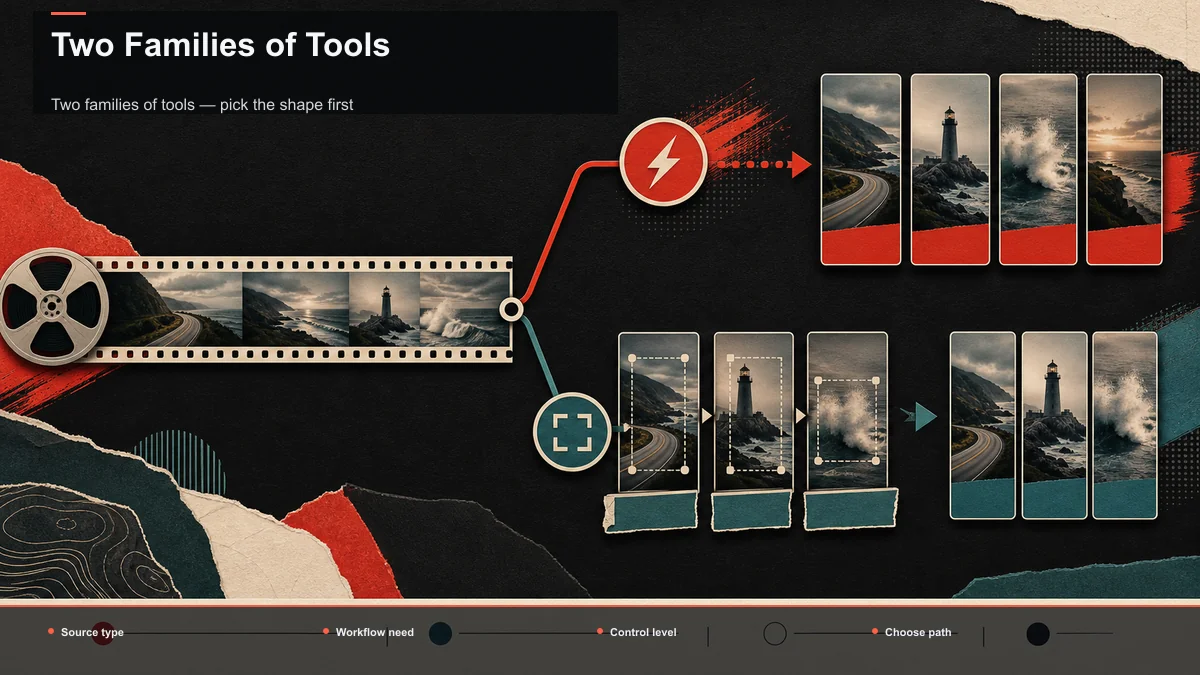 Decision tree for Two Families of Tools.