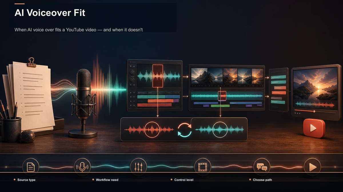 Decision tree for AI Voiceover Fit.