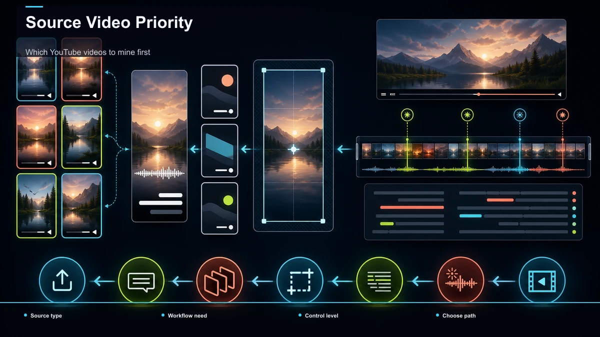 Decision tree for Source Video Priority.