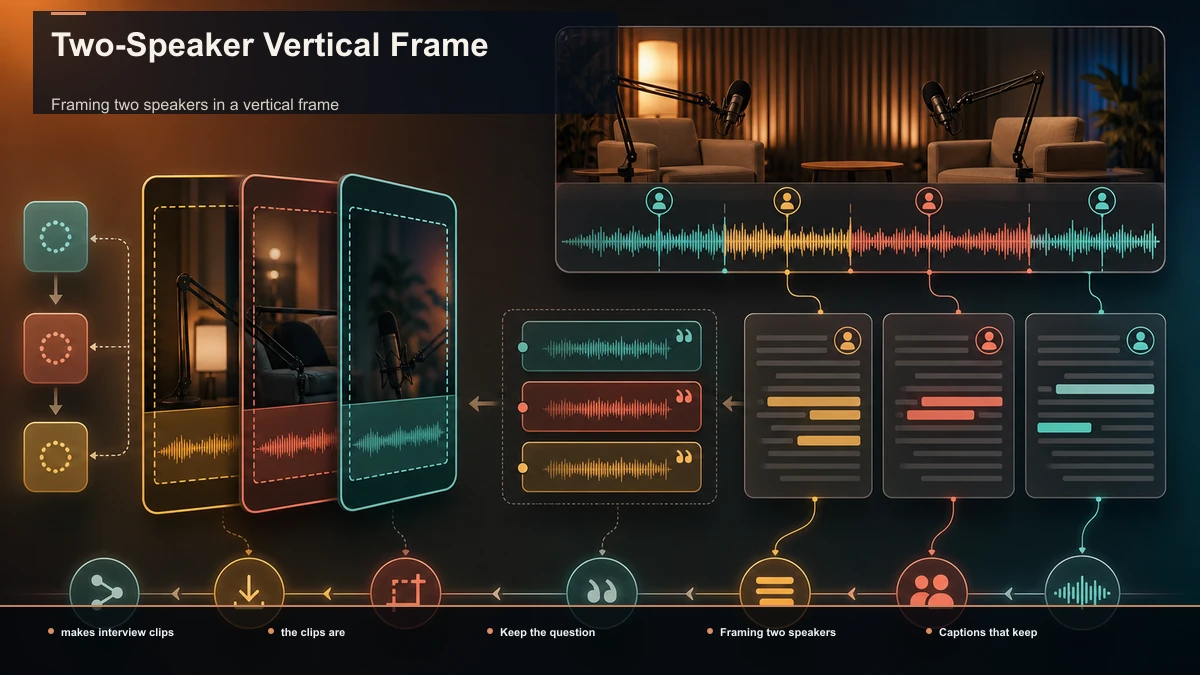Annotated diagram for Two-Speaker Vertical Frame.