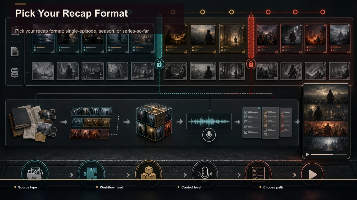 Decision tree for Pick Your Recap Format.