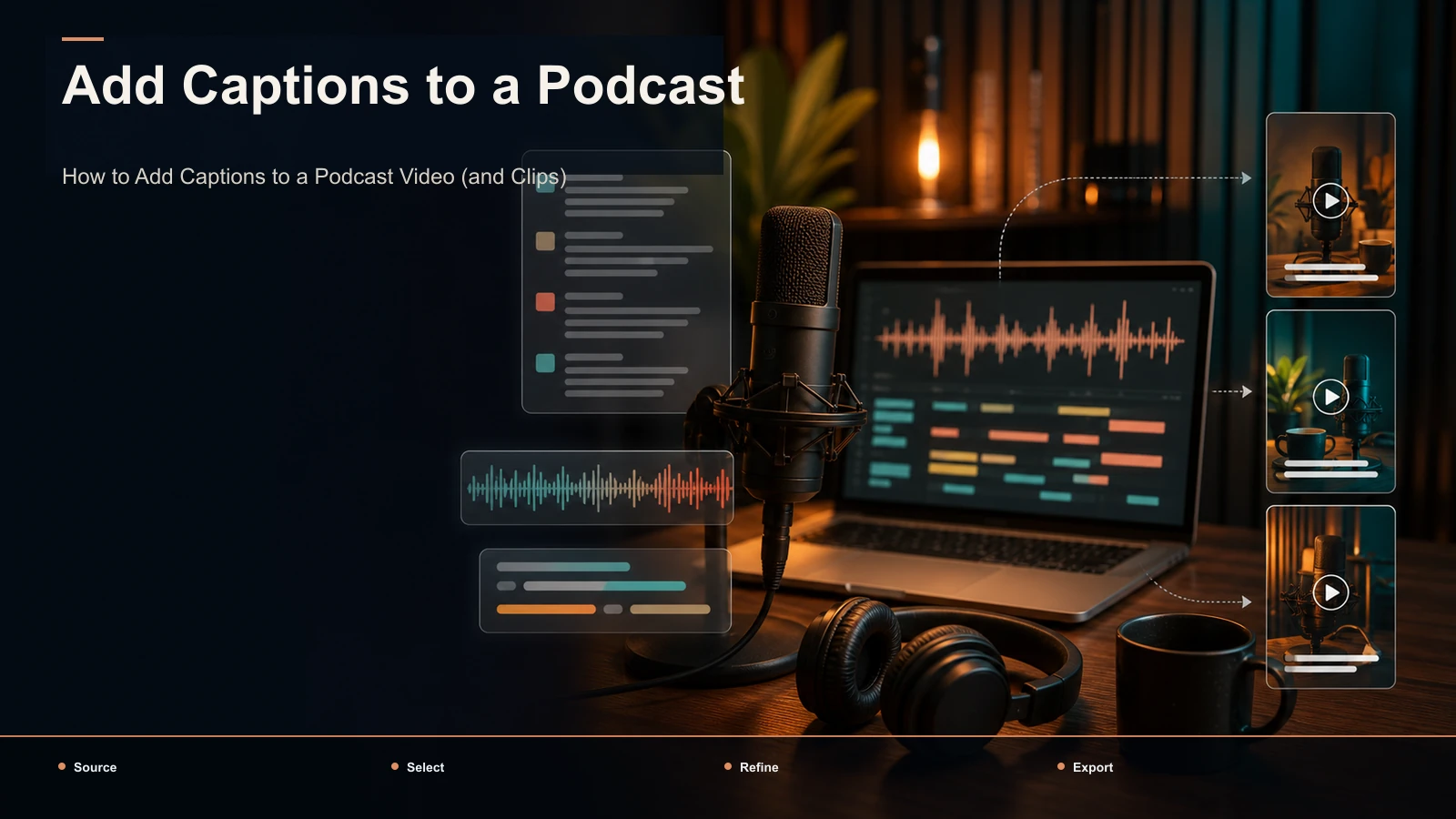 Come aggiungere sottotitoli a un video (e clip) di un podcast