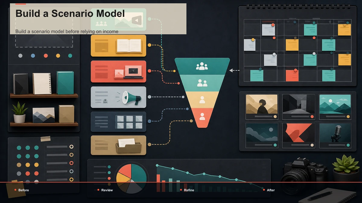 Before-and-after diagram for Build a Scenario Model.