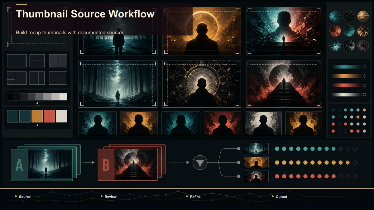 Hub-and-spoke diagram for Thumbnail Source Workflow.