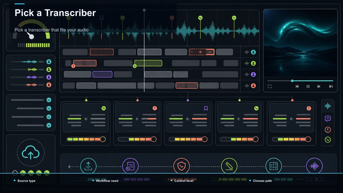 Decision tree for Pick a Transcriber.