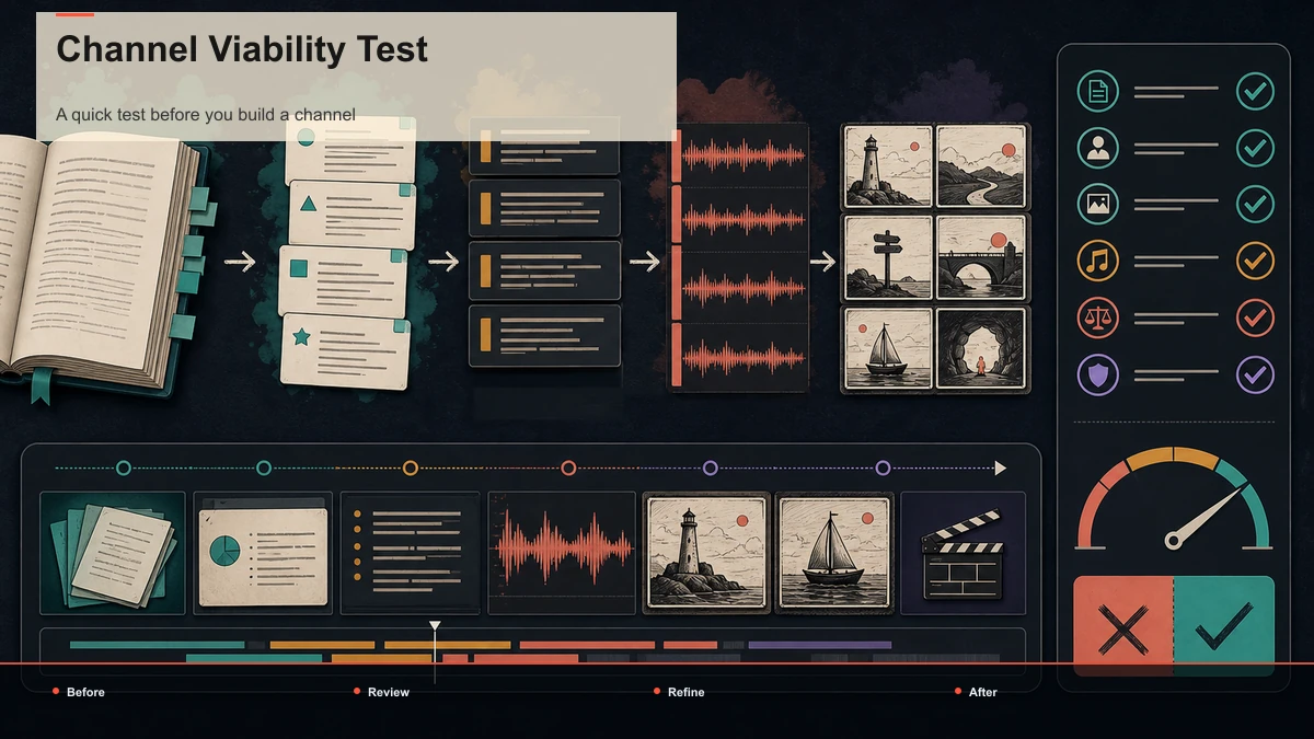Before-and-after diagram for Channel Viability Test.