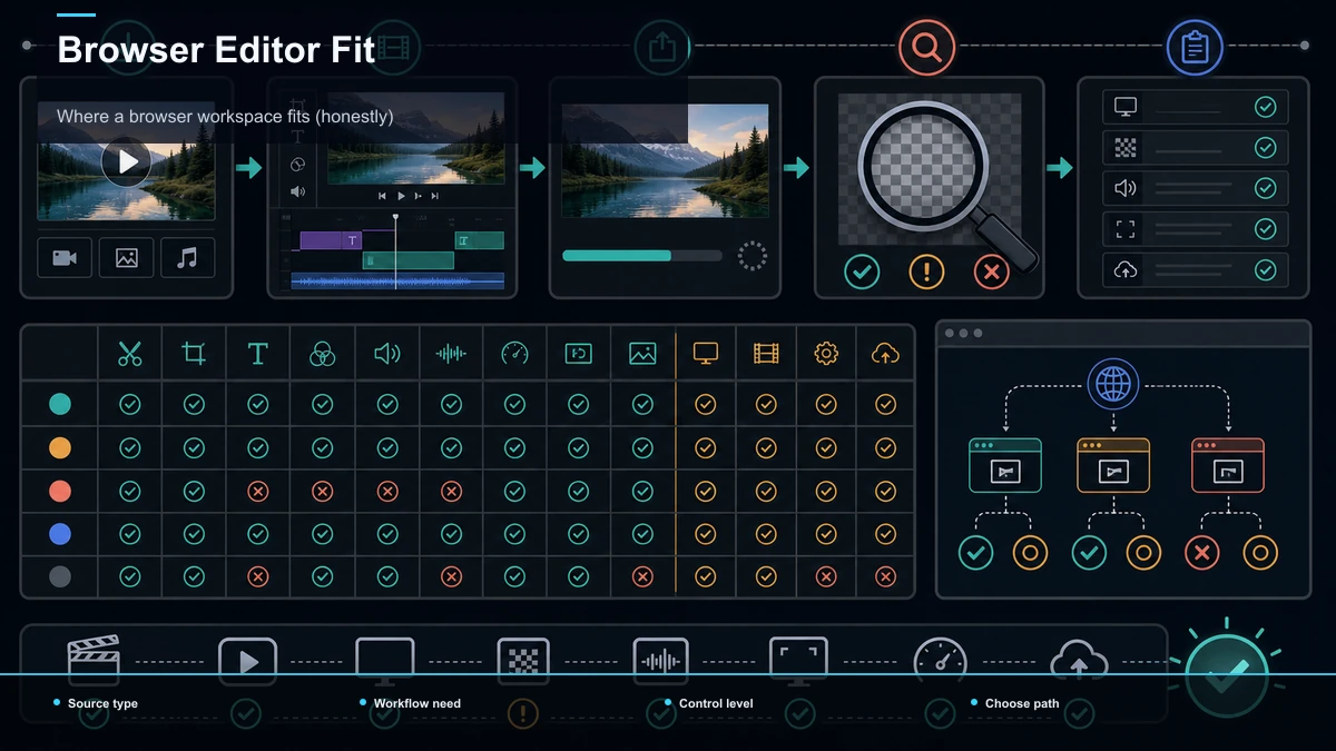 Decision tree for Browser Editor Fit.