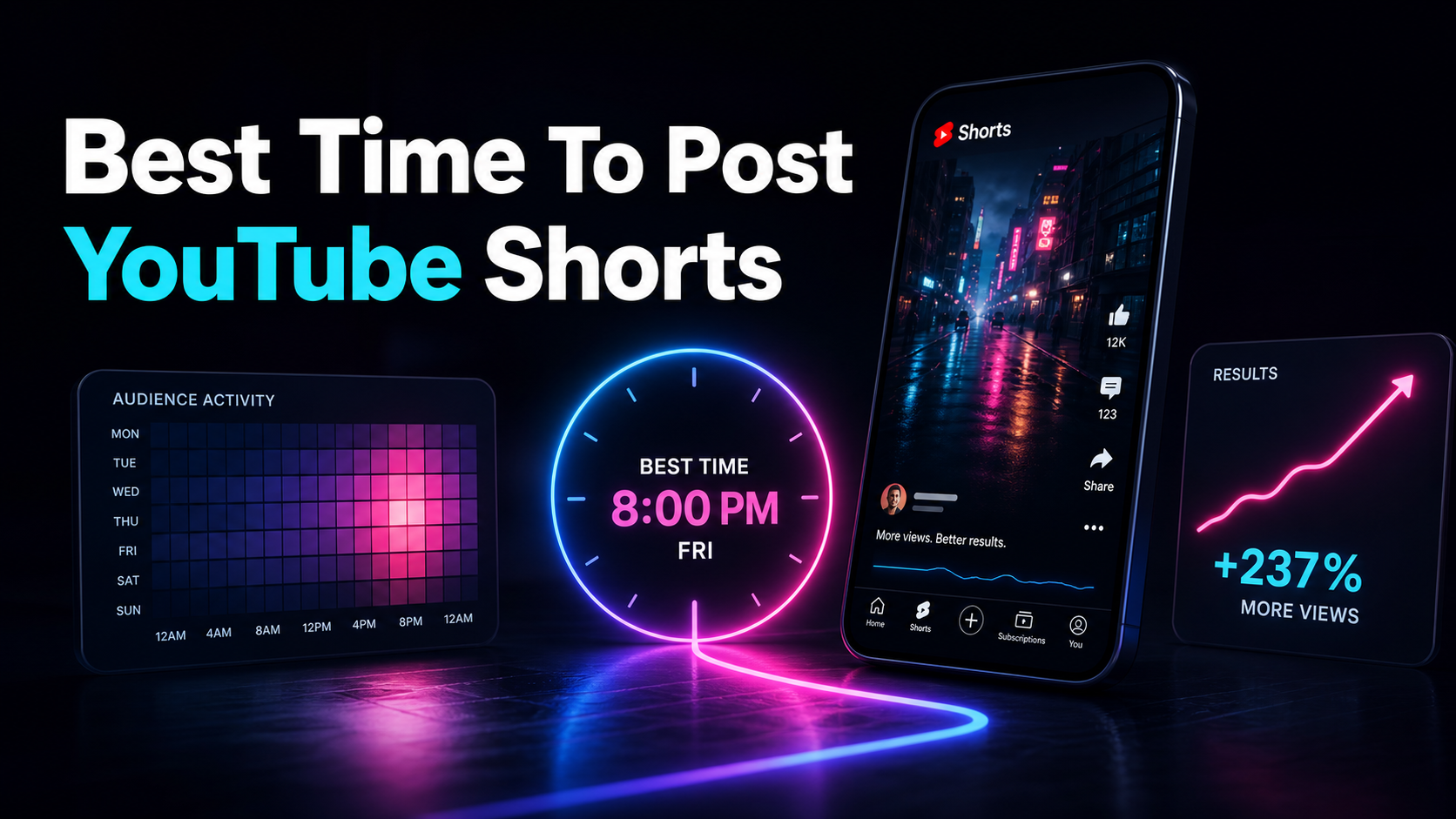 YouTube Shorts 最佳发布时间:用频道数据验证