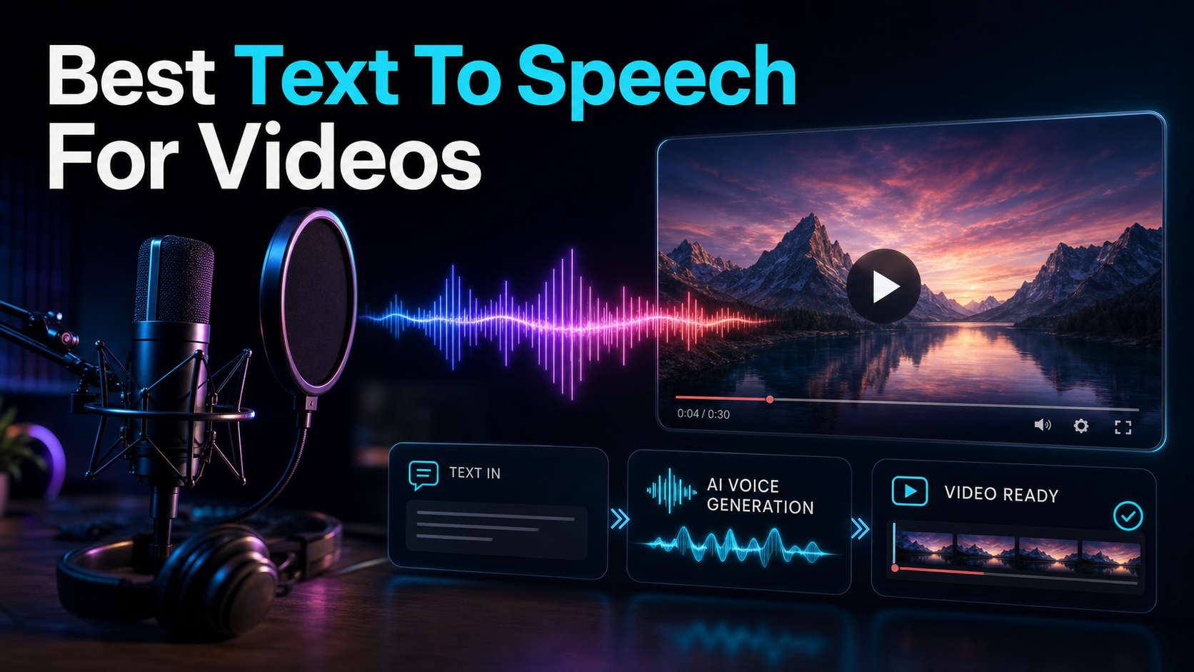 Best Text-to-Speech Tools for Videos blog cover illustration