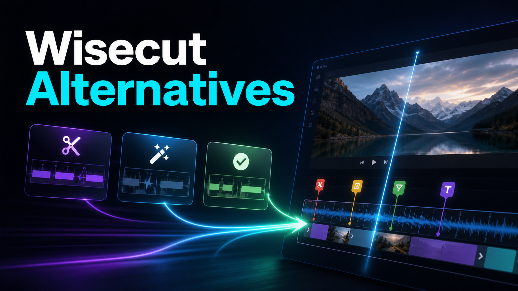 Best Wisecut Alternatives in 2026 (Auto-Edit Long Videos) blog cover illustration