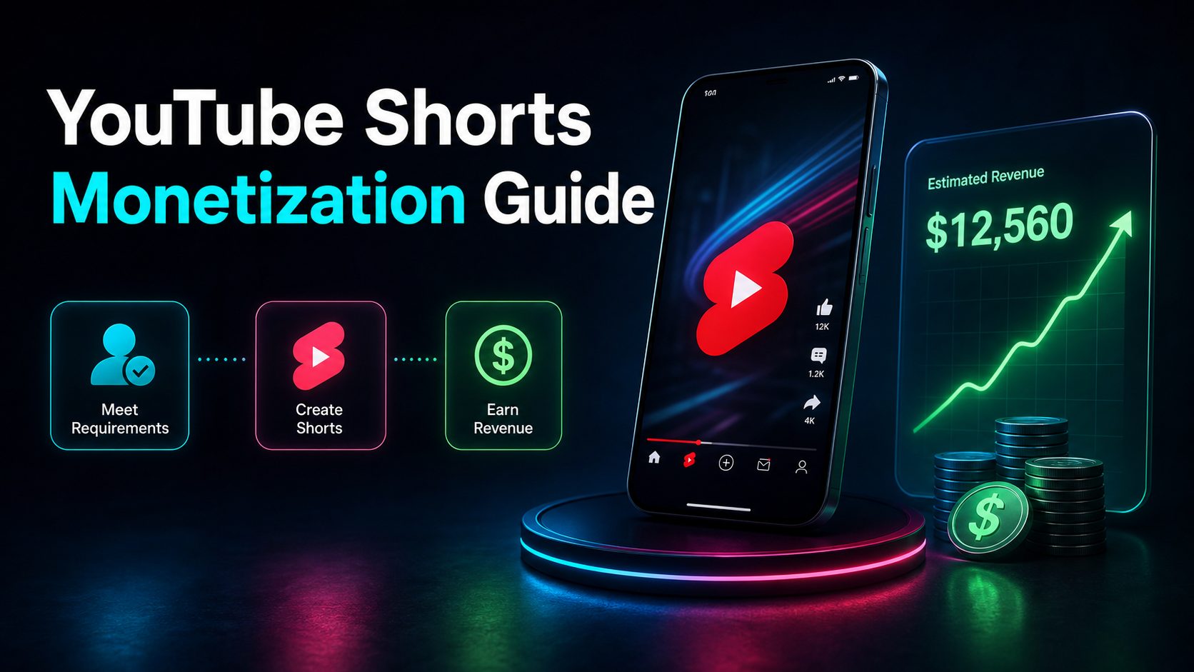 YouTube Shorts Monetization: Requirements and Payouts blog cover illustration