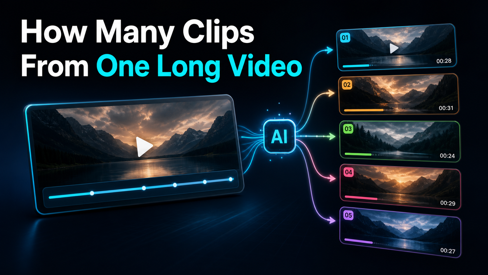 How Many Clips From One Long Video? A Measured Method blog cover illustration