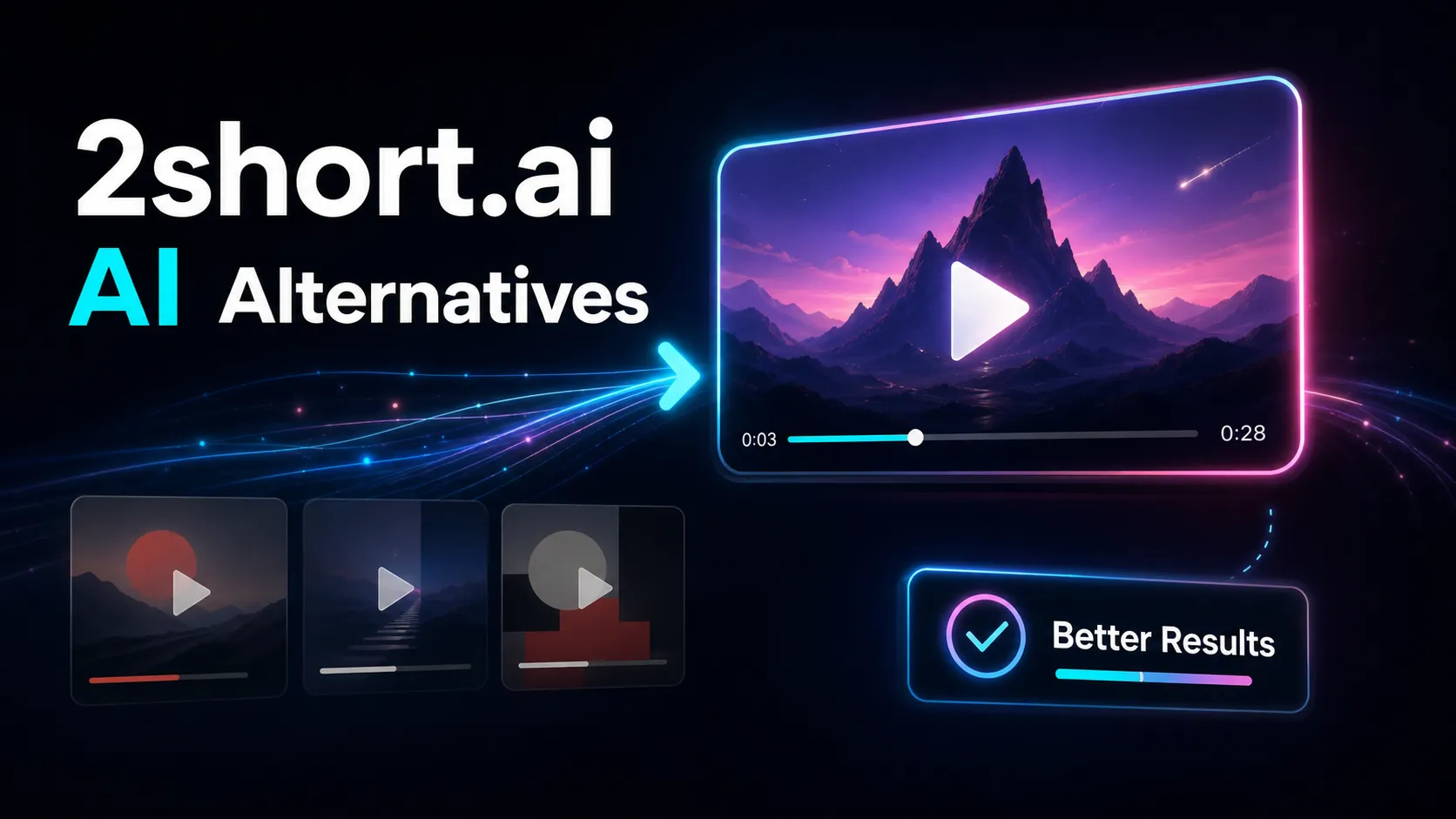 Best 2short.ai Alternatives in 2026 (YouTube Long-to-Shorts) blog cover illustration