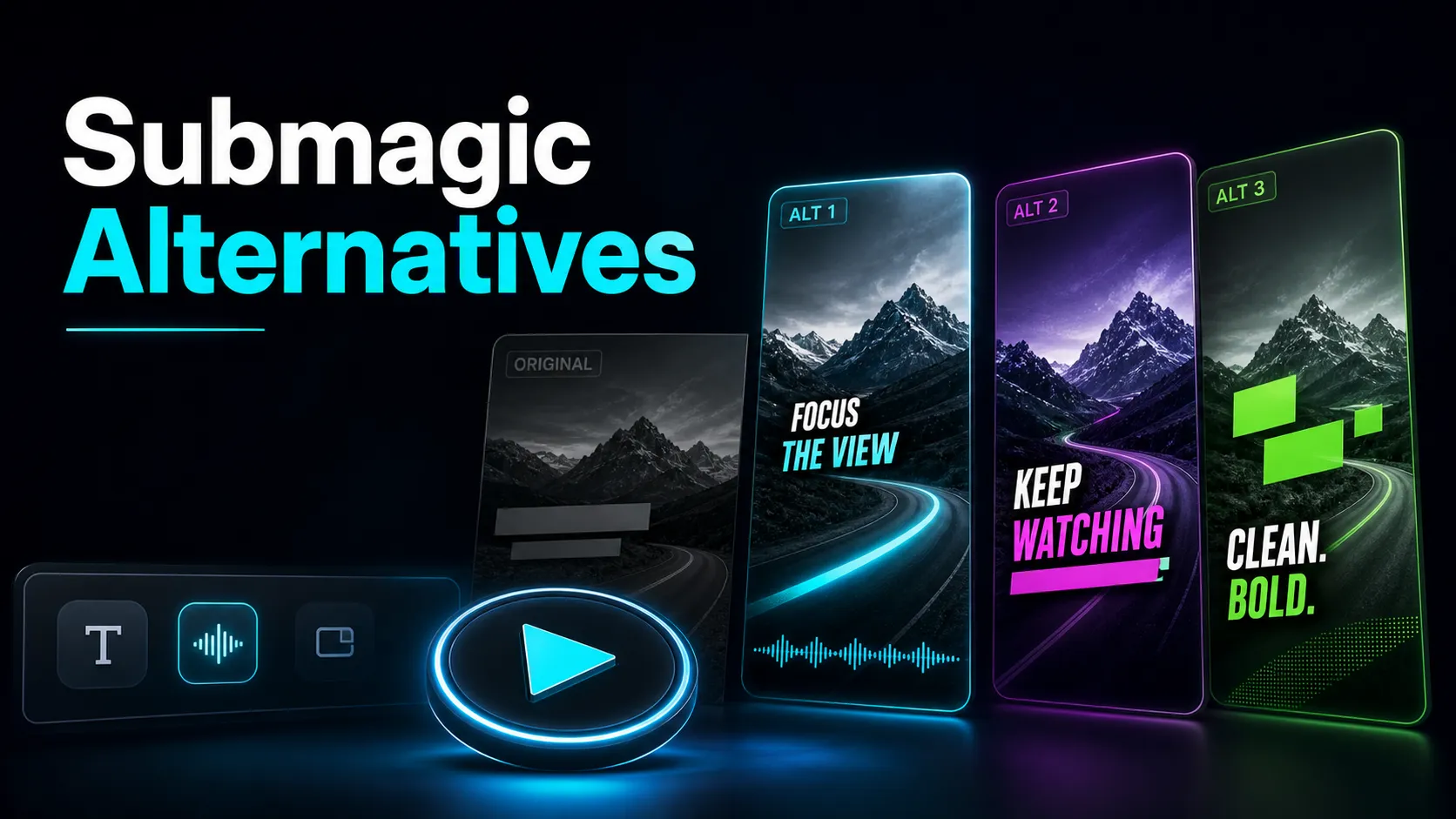 Best Submagic Alternatives in 2026 (Animated Captions and Beyond) blog cover illustration