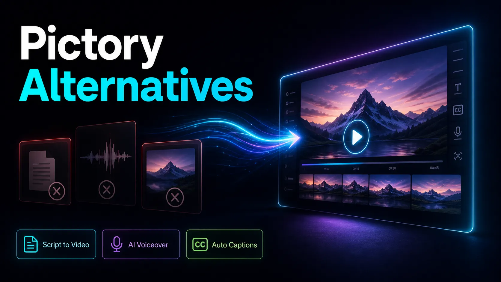 Pictory-alternativer til script-til-video (2026)