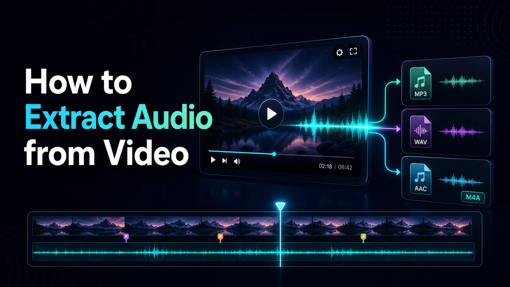 How to Extract Audio from Video: Recapo workflow guide cover