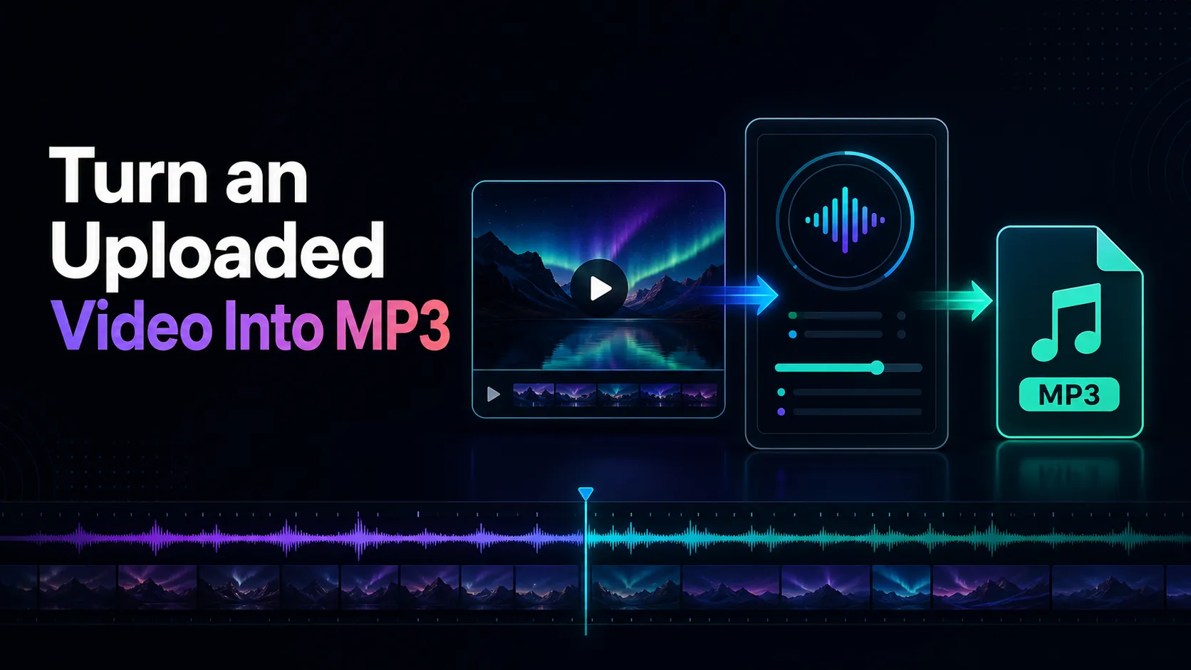 Convert video to MP3 from uploaded file: Recapo workflow guide cover