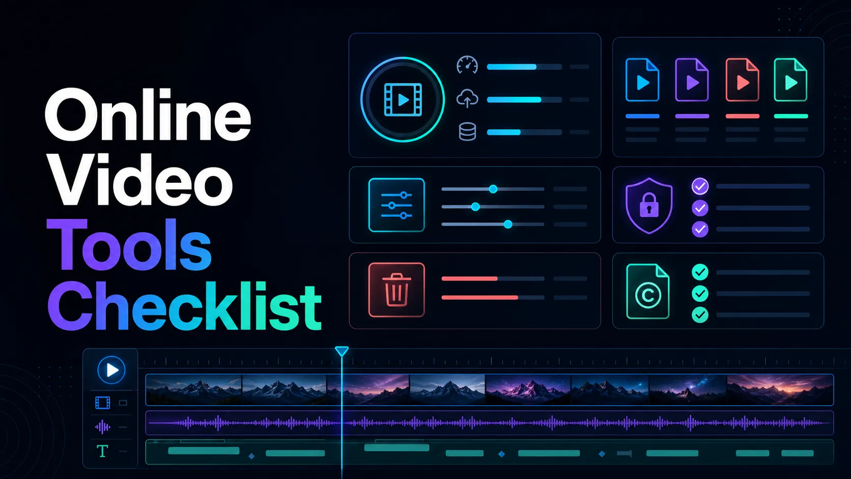 Online Video Tools Checklist: Recapo workflow guide cover