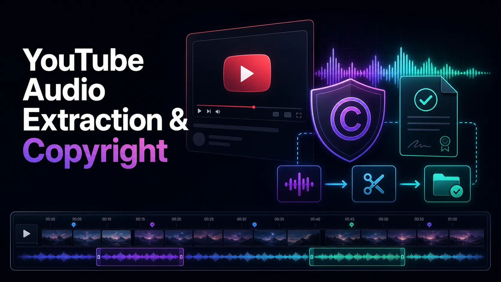 How to Extract YouTube Music and Copyright Notices: Recapo workflow guide cover