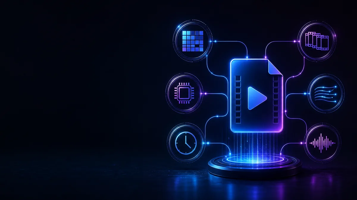 Explanatory visual for what determines video file size