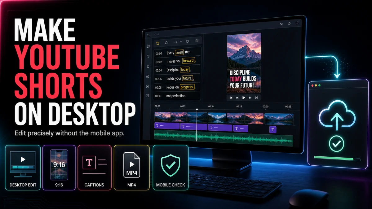 Come realizzare cortometraggi di YouTube sul desktop senza l'app mobile