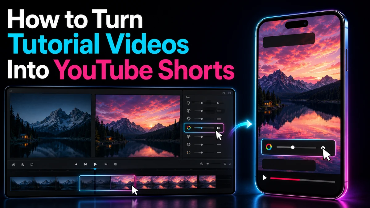 How to Turn Tutorial Videos Into YouTube Shorts