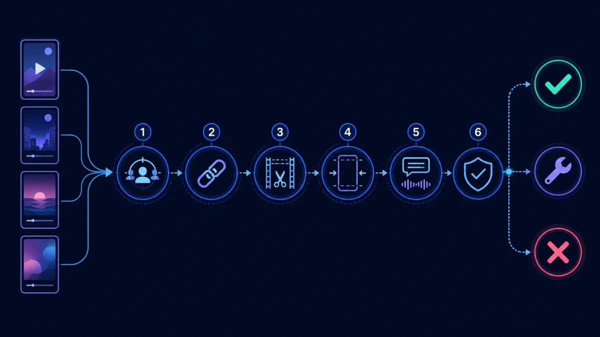 Six quality gates for reviewing AI-generated clips