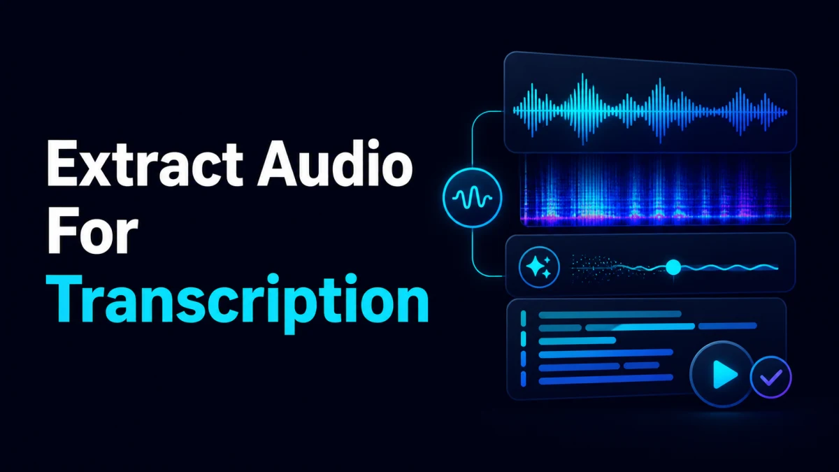 How to Extract Audio for Transcription and Subtitles